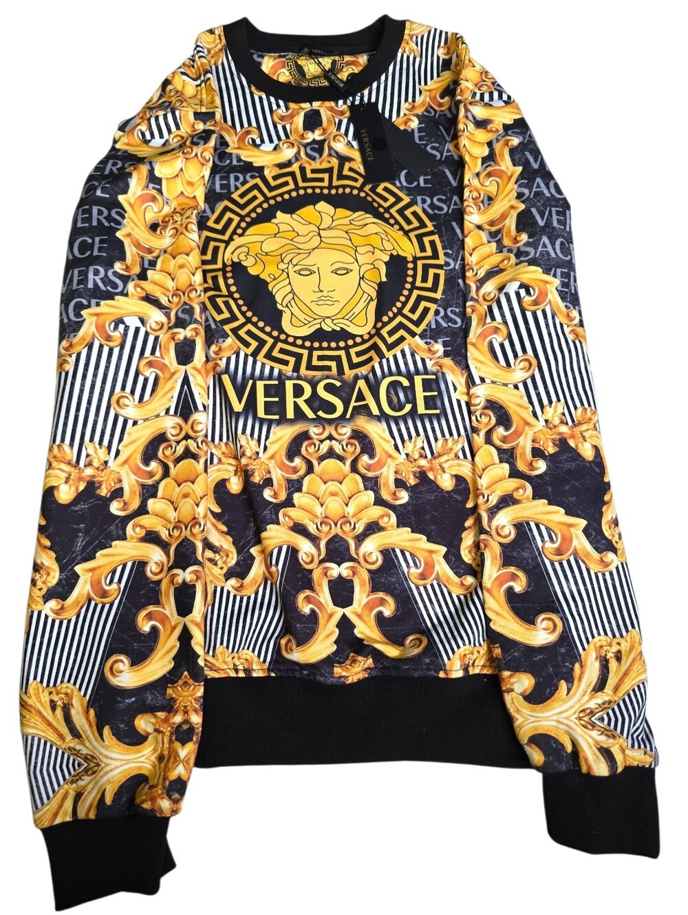 NWT Versace Runway Ready-To-Wear Barocco Medusa Sweatshirt IT 54/2XL